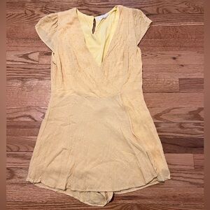 Yellow Wrap Romper